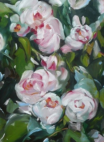 Fleurs lyonnaises - Les pivoines - 81x60cm - Peintre Ressy 
